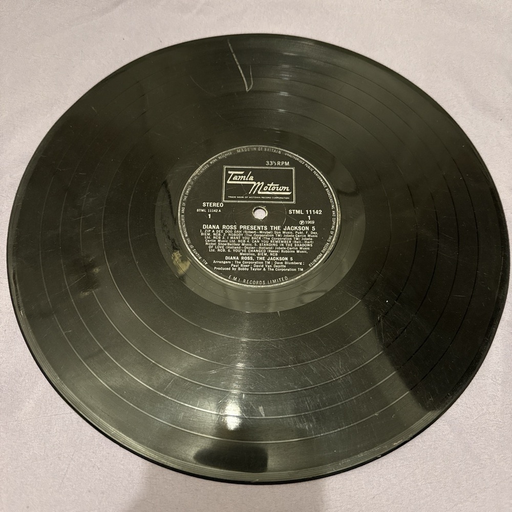 1969 33 1/2 RPM Vinyl-Diana Ross Presents The Jackson 5